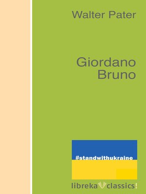 cover image of Giordano Bruno